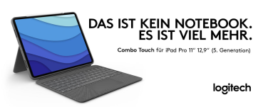 Logitech Combo Touch, KeyboardDock für Apple iPad Pro 12.9